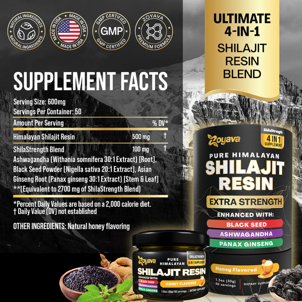 World's First Flavored Himalayan Shilajit Resin - Honey