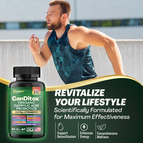 Candida Cleanse Balance: Gut Health, Immunity, Stress Support & Anti-Aging – 60 Vegan Capsules