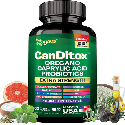 Candida Cleanse Balance: Gut Health, Immunity, Stress Support & Anti-Aging – 60 Vegan Capsules