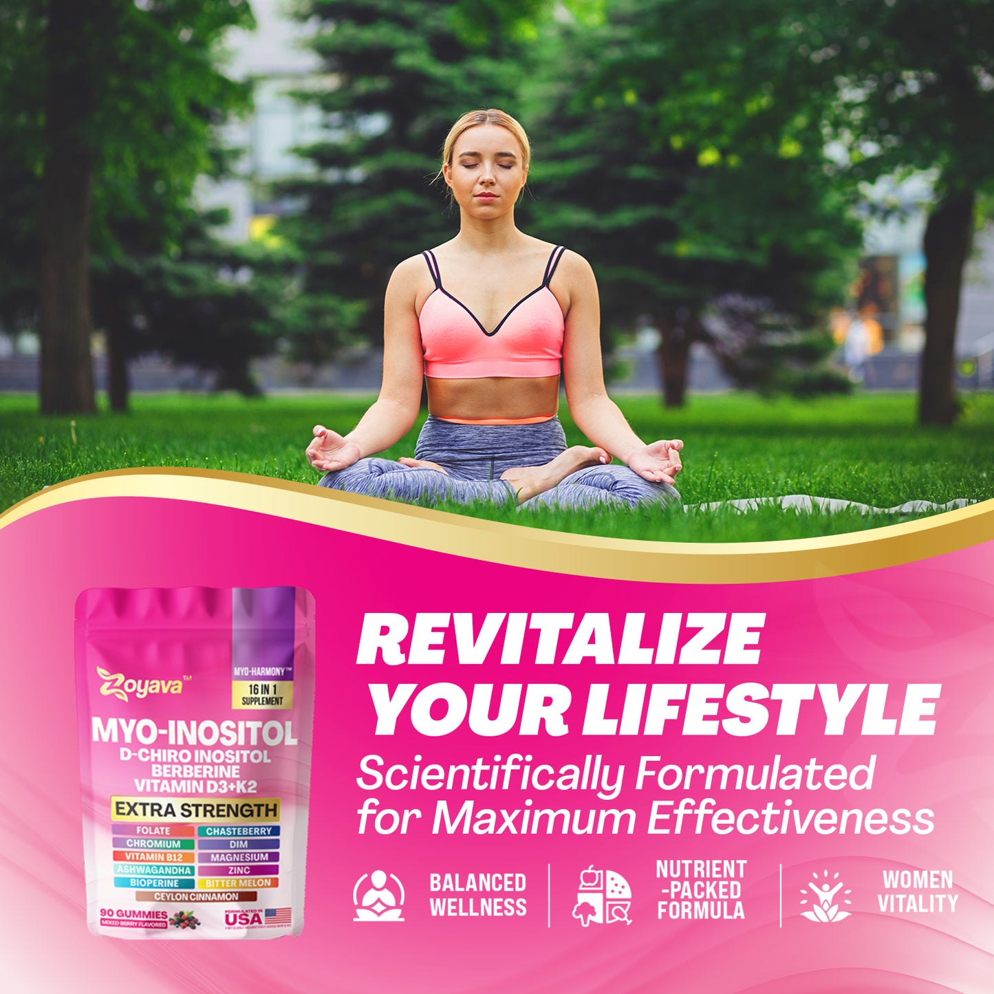 Myo-Harmony 16-in-1 Complete Support Formula – 90 Gummies
