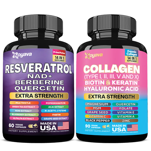 Radiant Revival Bundle: Cosmic Collagen Beauty Complex & Revitalize Resveratrol