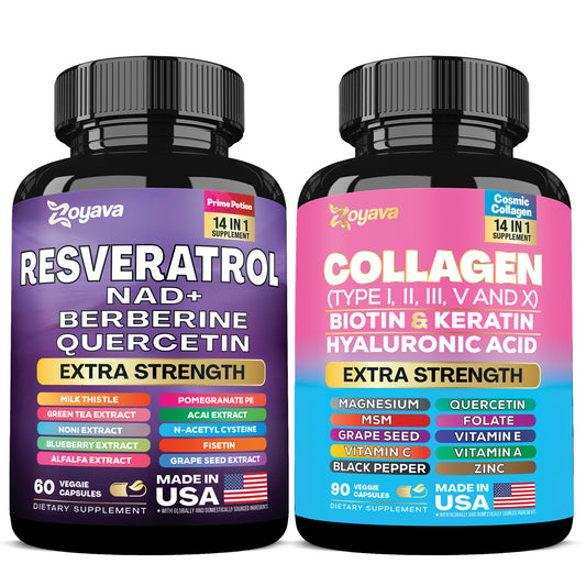 Radiant Revival Bundle: Cosmic Collagen Beauty Complex & Revitalize Resveratrol