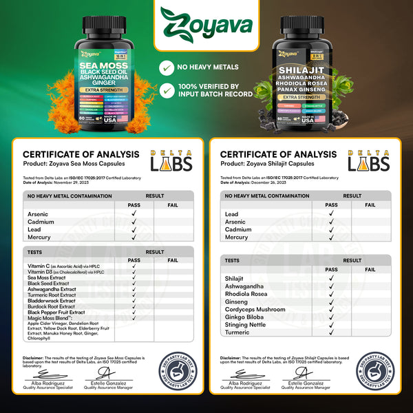 Dynamic Vitality Boost Duo: Sea Moss & Shilajit