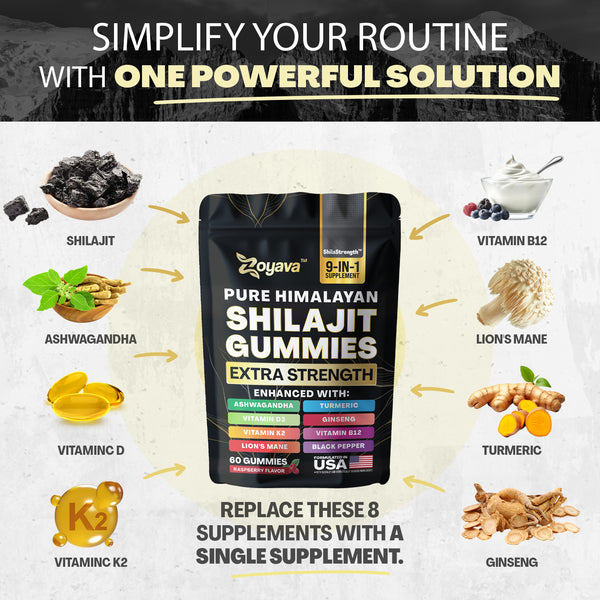 Multiple Wellness Shilajit 60 Gummies - Berry