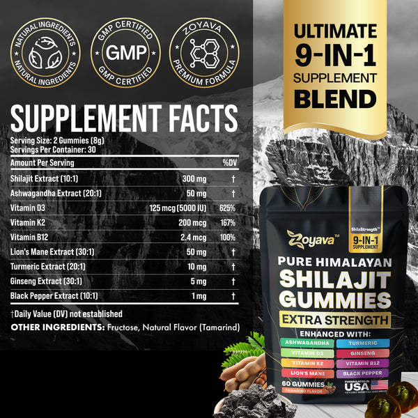 Multiple Wellness Shilajit 60 Gummies - Tamarind