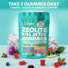 Zoyava Zeolite Kids Detox Gummies Mixed Berry Flavored All-in-One 60 Gummies for Detox, Immunity, and Overall Wellness