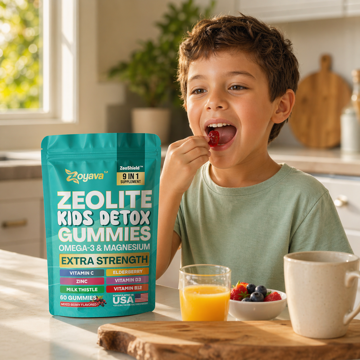 Zoyava ZeoShield™ Kids 9-in-1 Daily Gummy